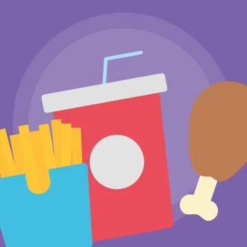 Fast food design Stock Illustration