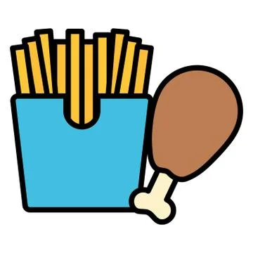 Fast food design Illustrazione stock