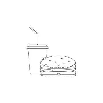 Fast Food. flat vector icon Stock Illustration