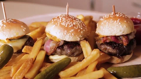 Fast Food Stock Footage 119654738