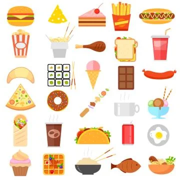 Fast Food Icon Stock Illustration