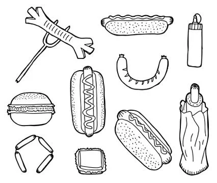 Fast food Stock Illustration