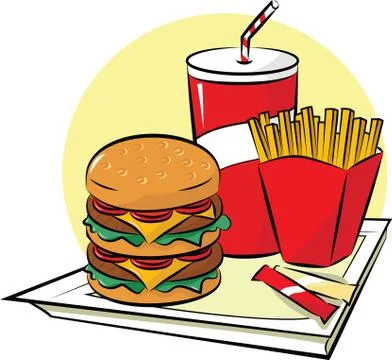 Fast food 스톡 일러스트
