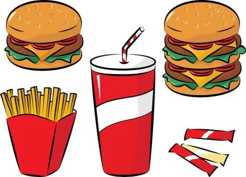 Fast food 스톡 일러스트