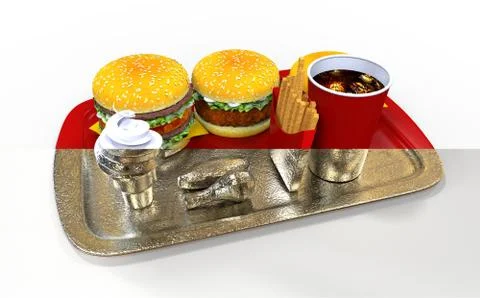 Fast Food 库存插图