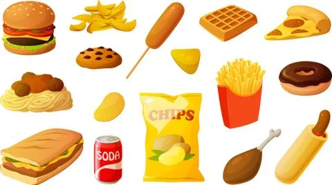 Fast food Stock Illustration