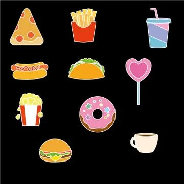 Fast food Stock Illustration