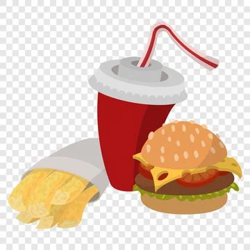 Fast food lunch Stock-Illustration