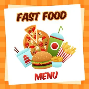 Fast Food Menu Stock Illustration