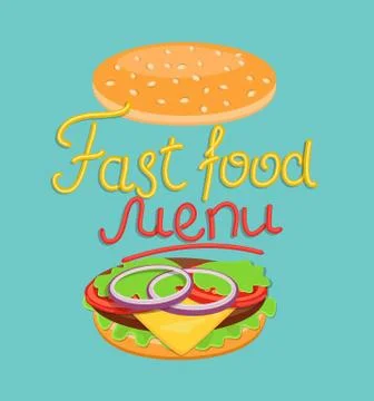 Fast food menu. Stock-Illustration