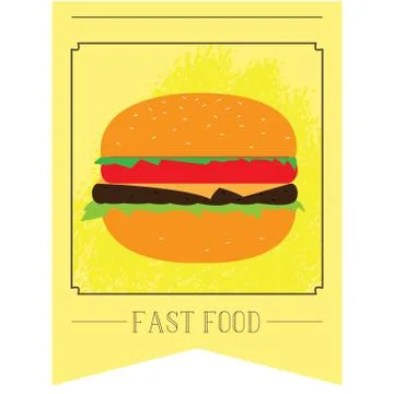 Fast food menu Stock Illustration