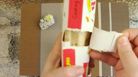 Fast food Point Of View POV Stock Footage 48439946