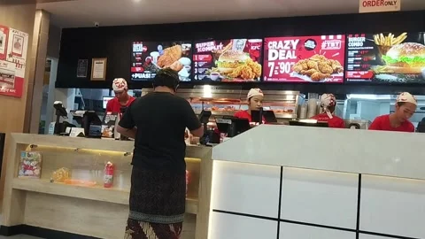 Fast food restaurant Stock Footage 295973107