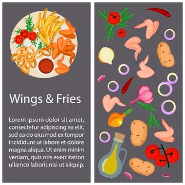 Fast food restaurant menu Stock Illustration