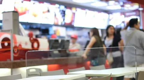 Fast Food Store Stock Footage 10760273