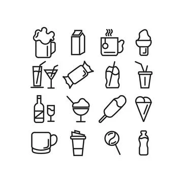Fast food vector graphics. Stock Illustration