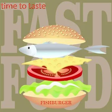 Fast food / vector Stock Illustration