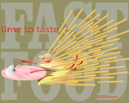 Fast food / vector Stock Illustration