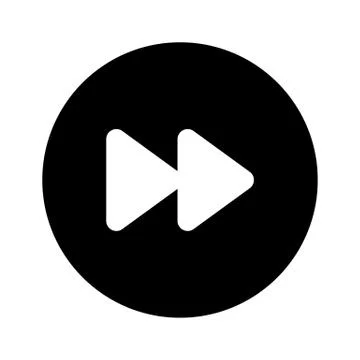 Fast Forward 2 System Icon Stock Illustration