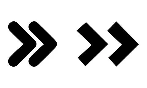 Fast Forward Arrow Icons Stock Illustration