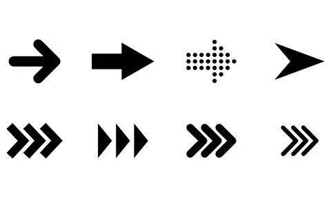 Fast Forward Arrow Pointers Stock Illustration
