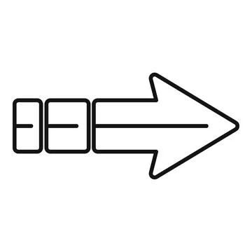 Fast forward arrow pointing right with pause button symbol, Illustrazione stock