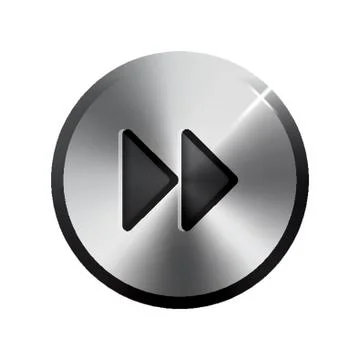 Fast Forward Button Stock Illustration