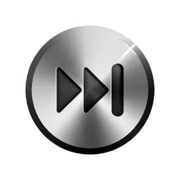 Fast Forward Button Stock Illustration