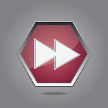 Fast Forward Button Illustrazione stock