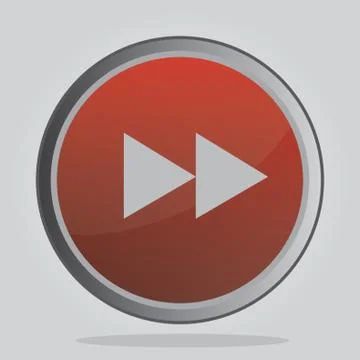 Fast Forward Button Stock Illustration