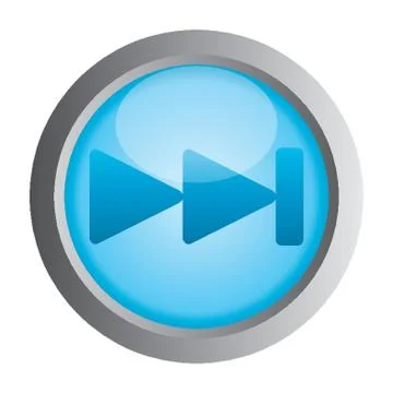 Fast Forward Button Stock Illustration