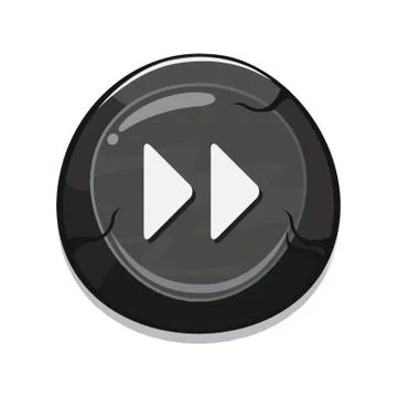Fast Forward Button Stock Illustration