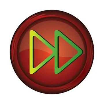 Fast Forward Button Stock Illustration