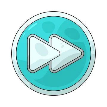 Fast Forward Button illustration Illustrazione stock