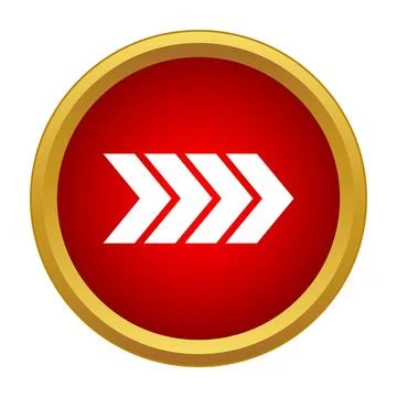 Fast forward button indicating speed and progress Illustrazione stock