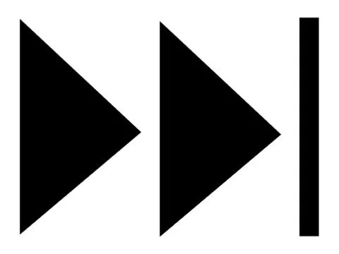 Fast Forward Button Symbol Stock Illustration
