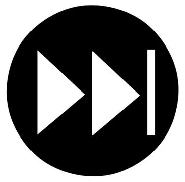 Fast Forward Button Symbol Stock Illustration