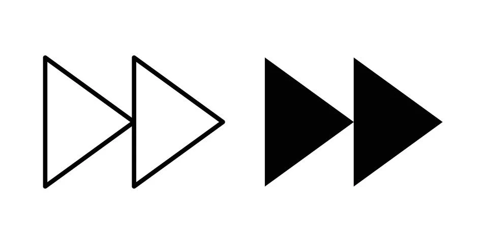 Fast forward icon concept. best for web design Illustrazione stock