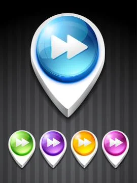 Fast forward icon Stock Illustration