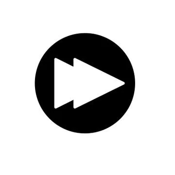 Fast forward icon illustration isolated vector sign symbol. Rewind button Stock Illustration