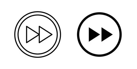 Fast forward icon symbol. Flat Vector illustration Stockillustratie