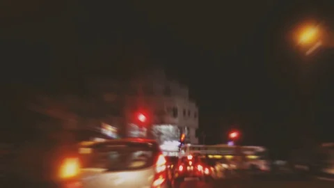 Fast forward motion of vehicles in Old Delhi street, India 動画素材 111550068