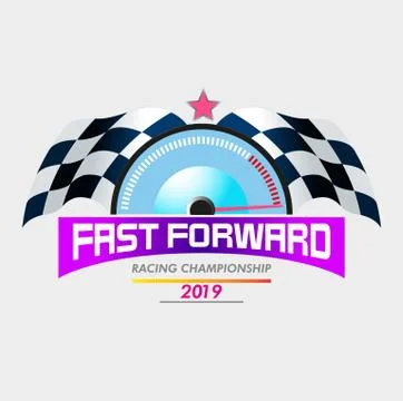 Fast forward racing Stock Illustration