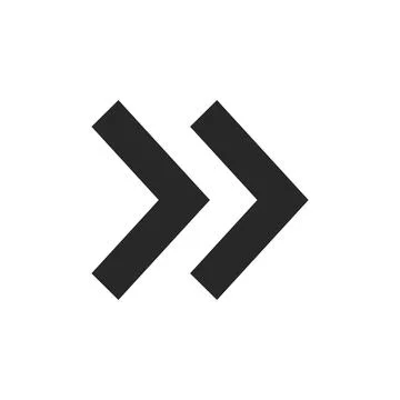 Fast Forward Right Direction Arrow Icon Stock Illustration