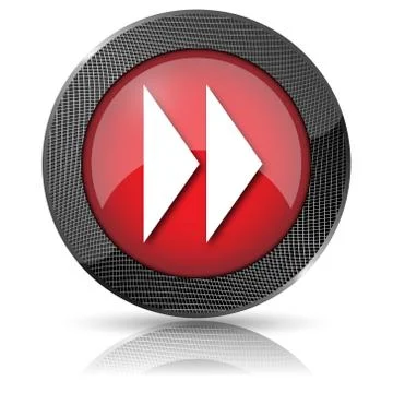 Fast forward sign icon Stock Illustration