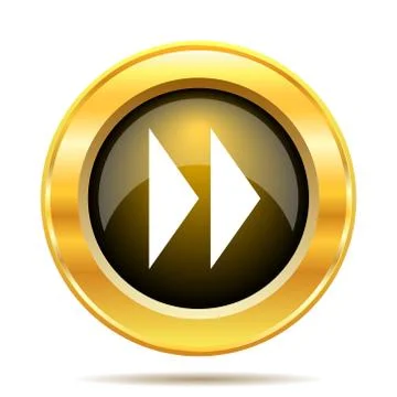 Fast forward sign icon. internet button on white background.. Stock Illustration