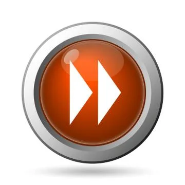 Fast forward sign icon. internet button on white background.. Illustrazione stock