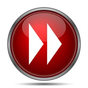 Fast forward sign icon. Internet button on white background.. Stock Illustration