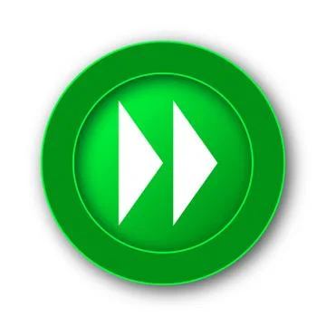 Fast forward sign icon. Internet button on white background.. Illustrazione stock