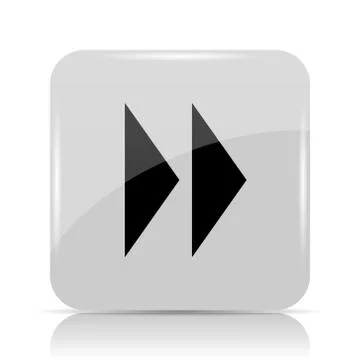 Fast forward sign icon. Internet button on white background.. Illustrazione stock